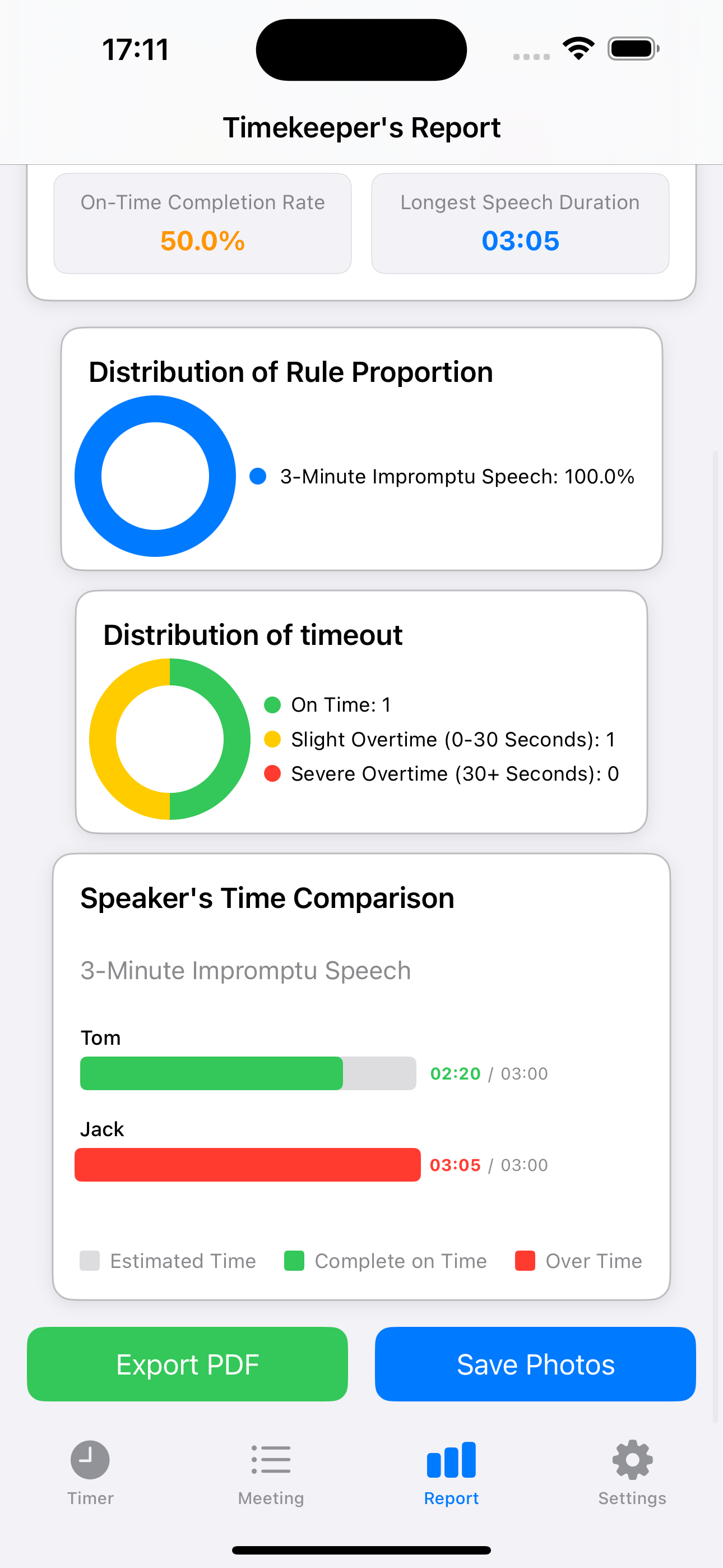Reports Tab Screenshot