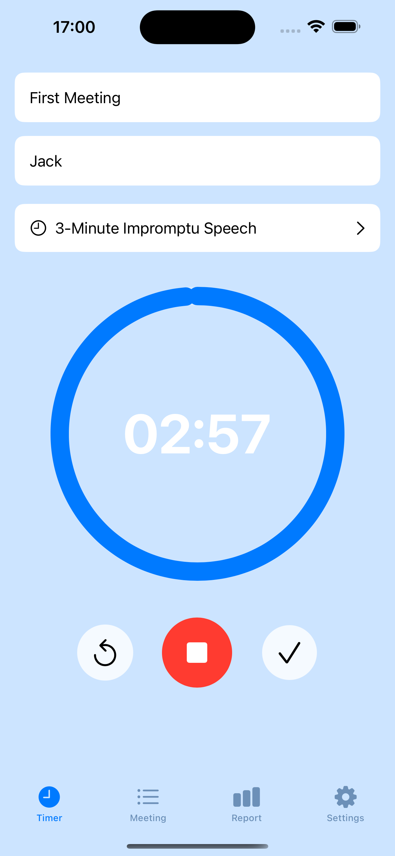 Timer Tab Screenshot