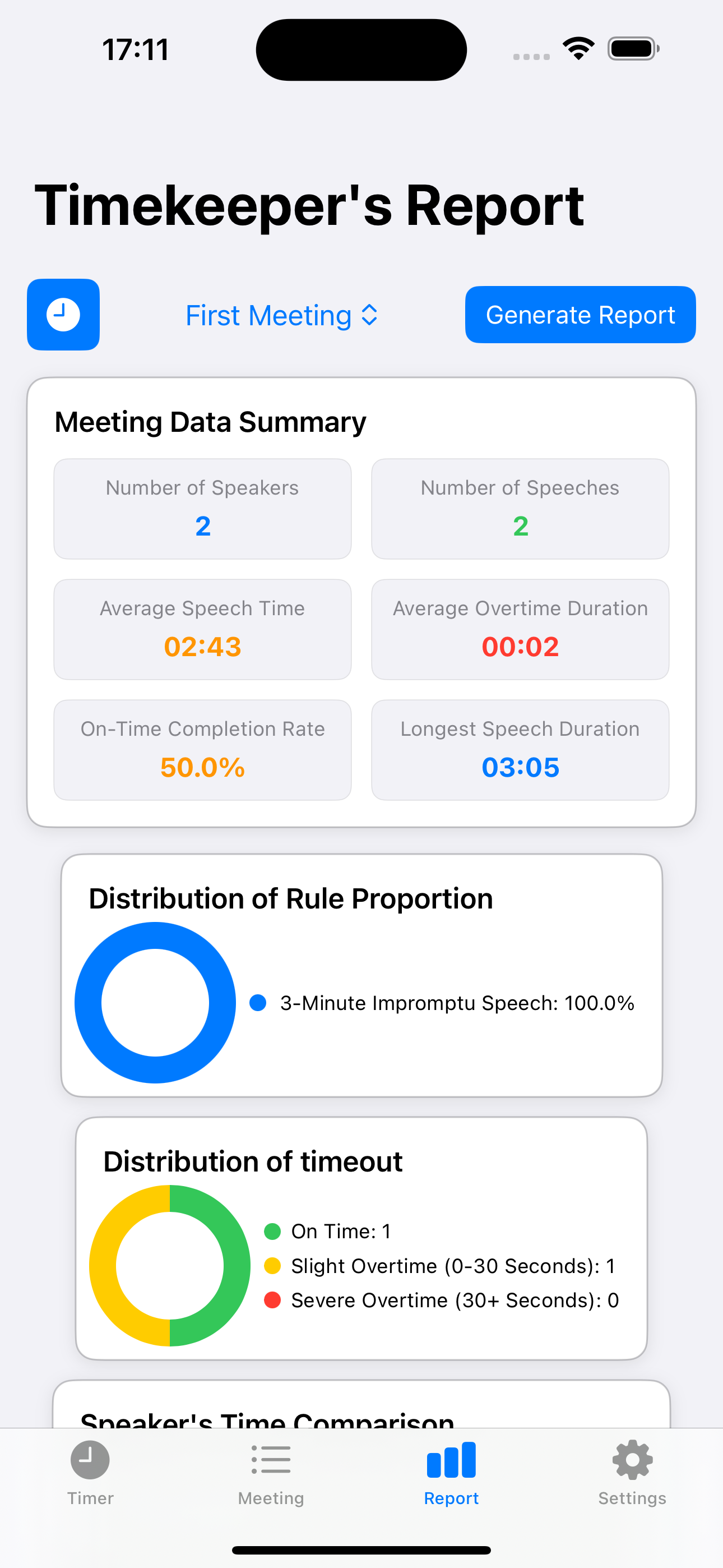 Reports Tab Screenshot